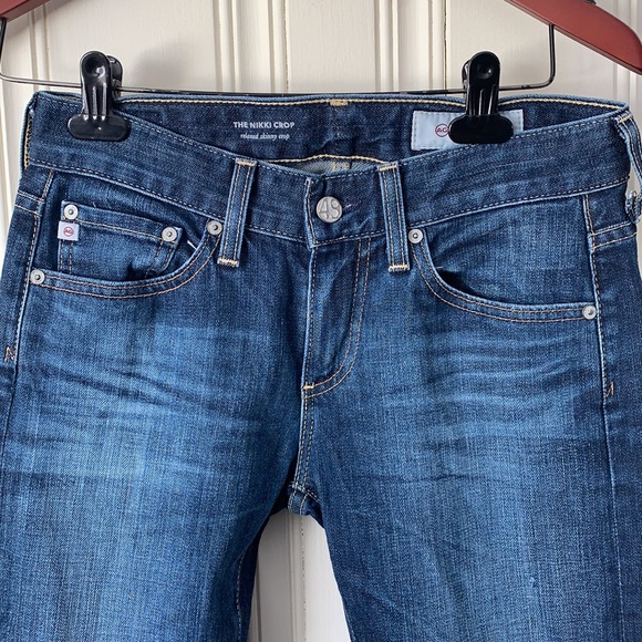 AG Adriano Goldschmied Nikki Crop Jean Size 24 - Picture 4 of 12